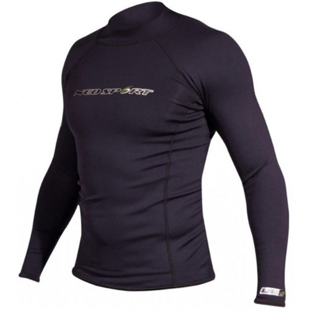 Neosport Men's Black Swim Long Sleeve Top Size Medium X-Span